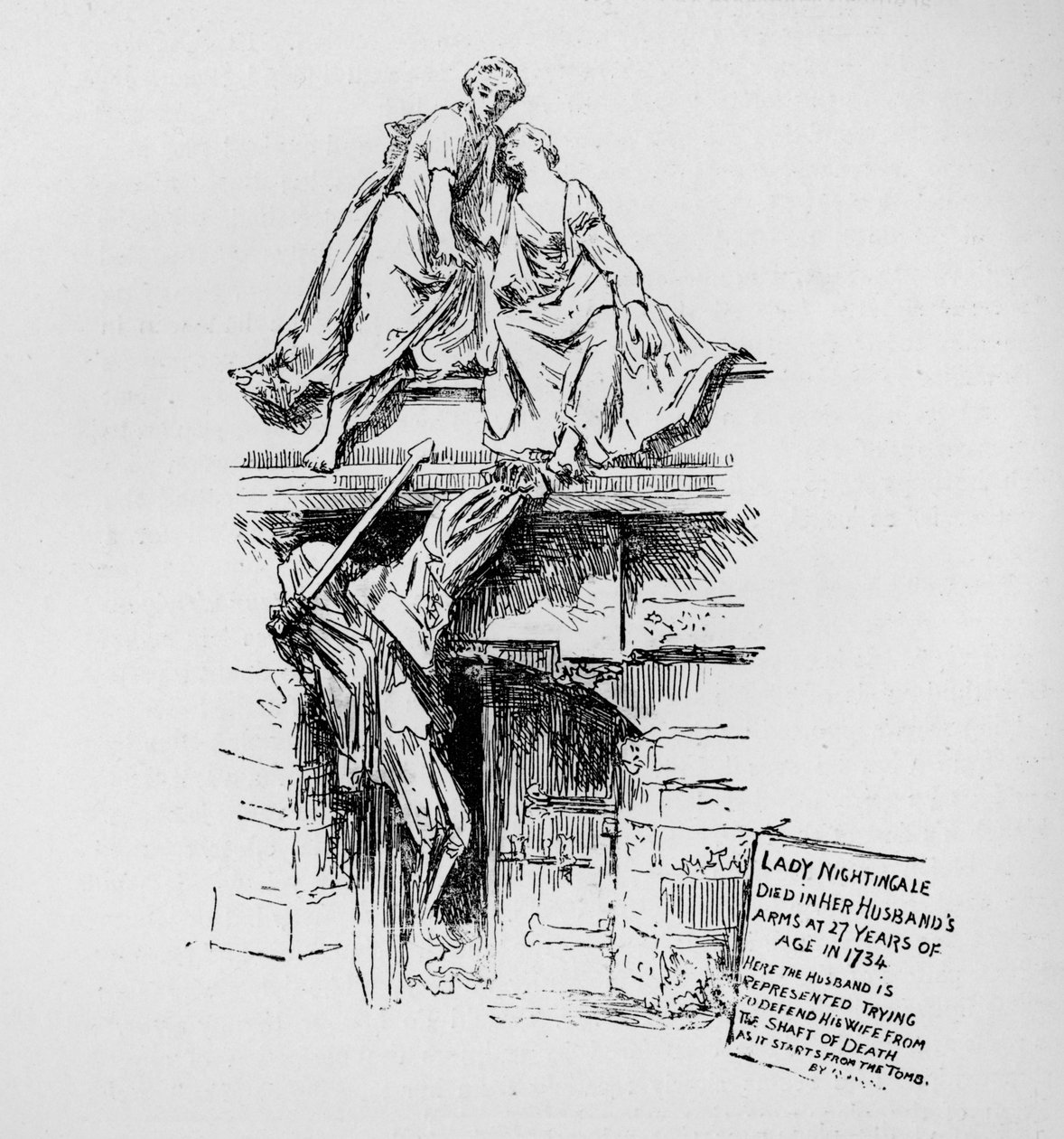 Památník slavíka, 1890. od Unbekannt