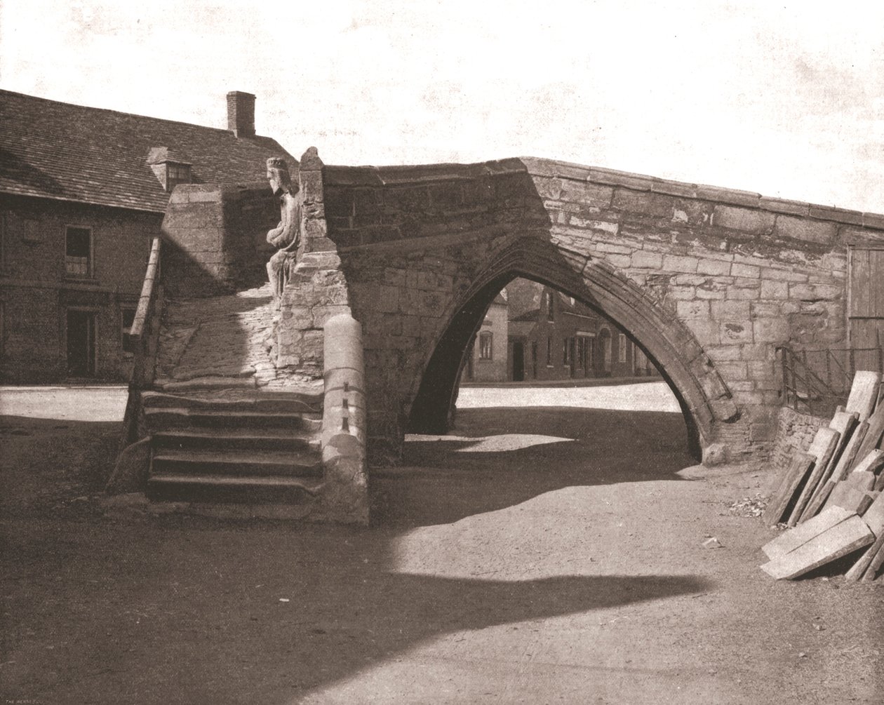 Starý most v Croyland, Lincolnshire, 1894. od Unbekannt