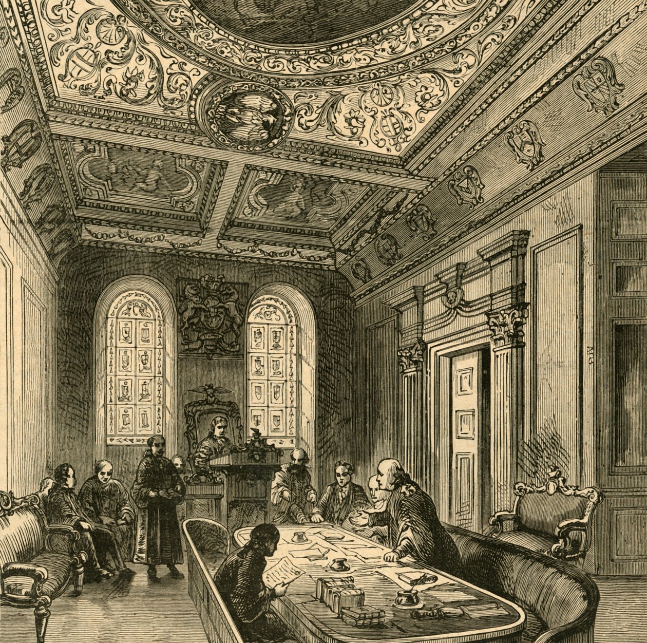 The Old Court of Aldermen, Guildhall, 1897. od Unbekannt
