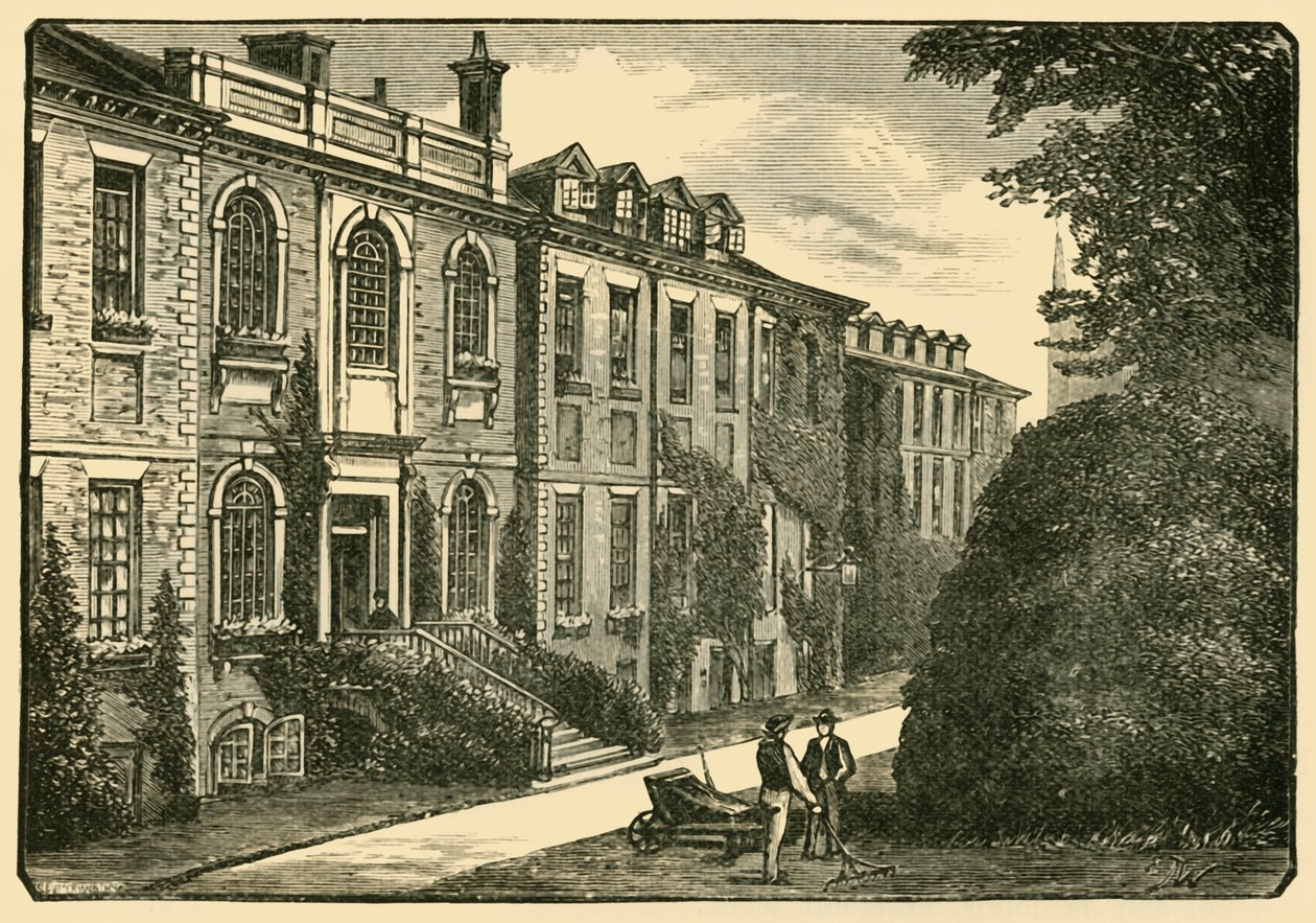 Starý dům, ze zahrady mistrů, 1898. od Unbekannt