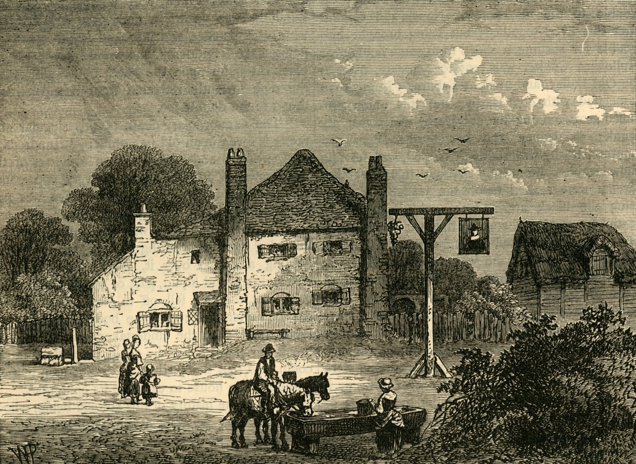 The Old Mother Red Cap, v roce 1746, c1876. od Unbekannt