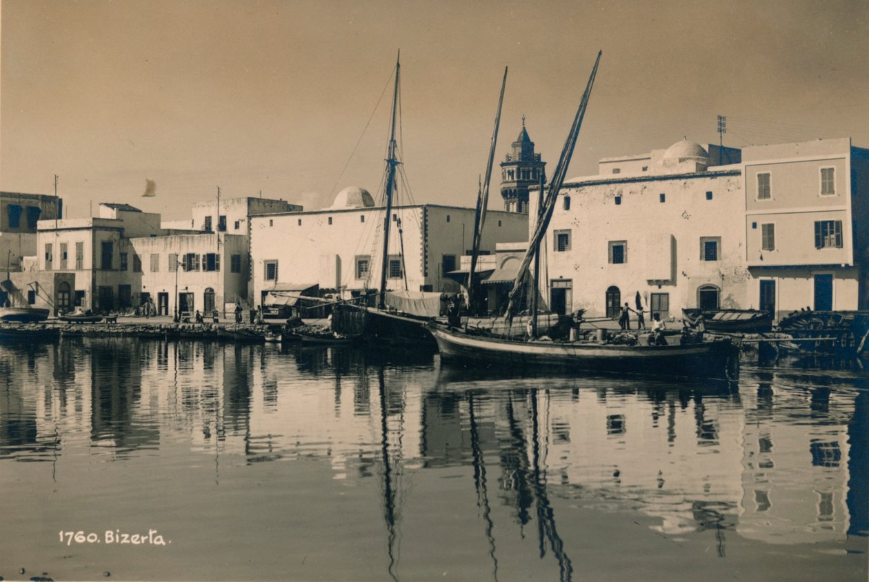 Starý přístav Bizerta, Tunisko, 1936 od Unbekannt
