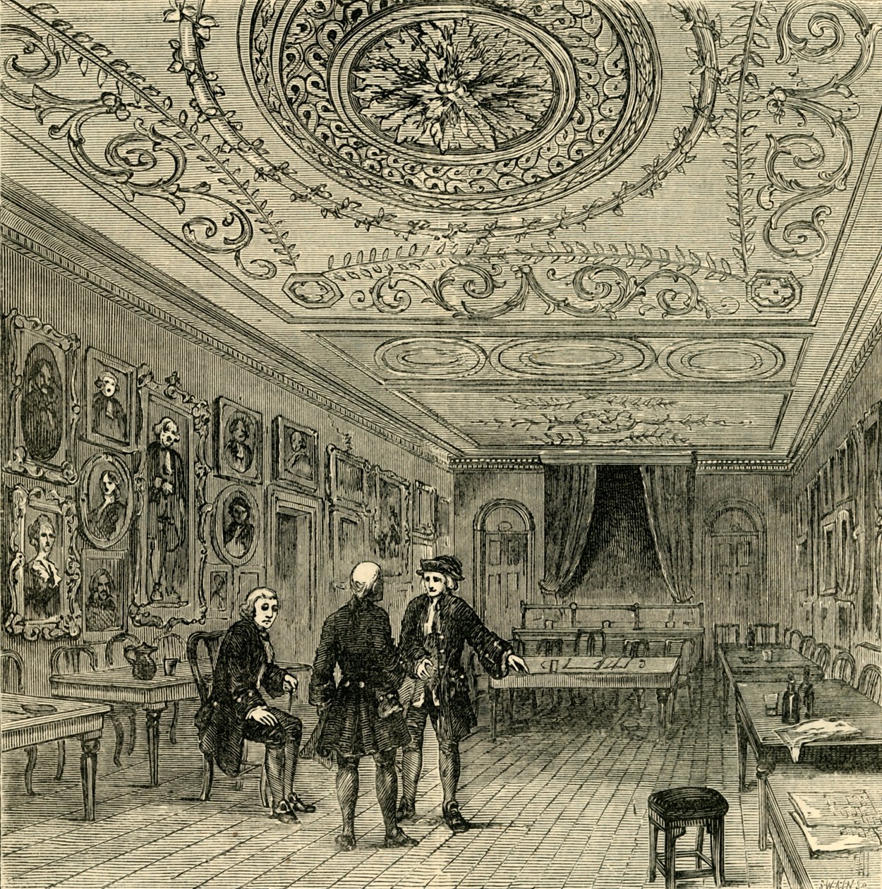 The Old Room at Evanss., 1881. od Unbekannt