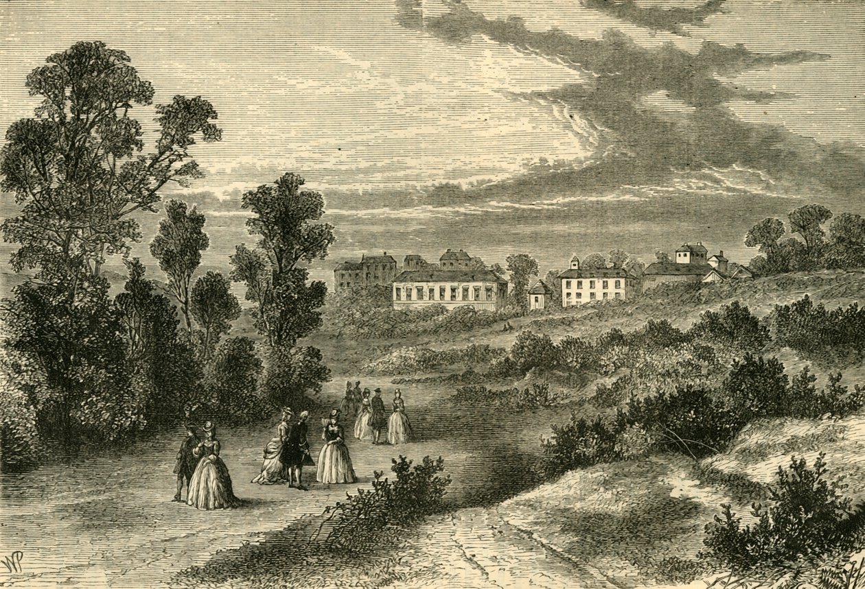 The Old Well Walk, Hampstead, asi 1750, c1876. od Unbekannt