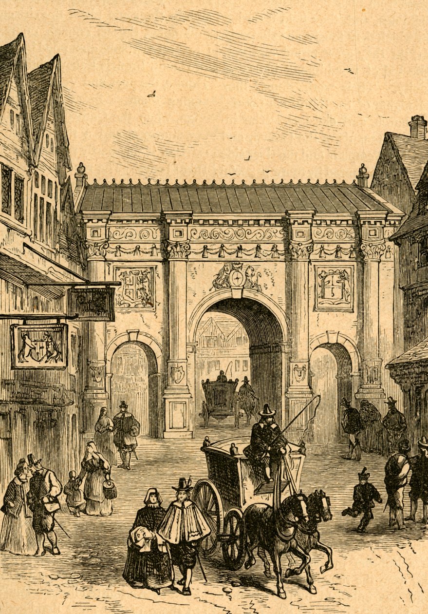 The Old Wooden Temple Bar, 1897. od Unbekannt