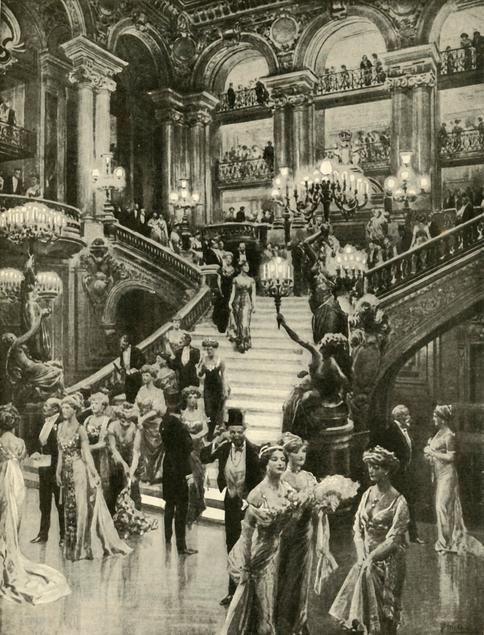 Opera v Paříži, 1910. od Unbekannt