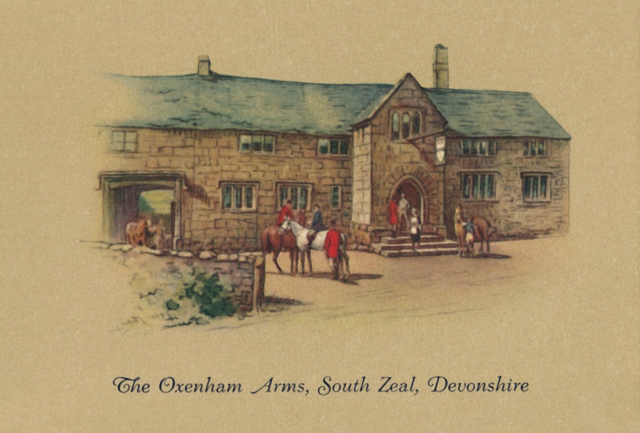 The Oxenham Arms, South Zeal, Devonshire, 1939 od Unbekannt