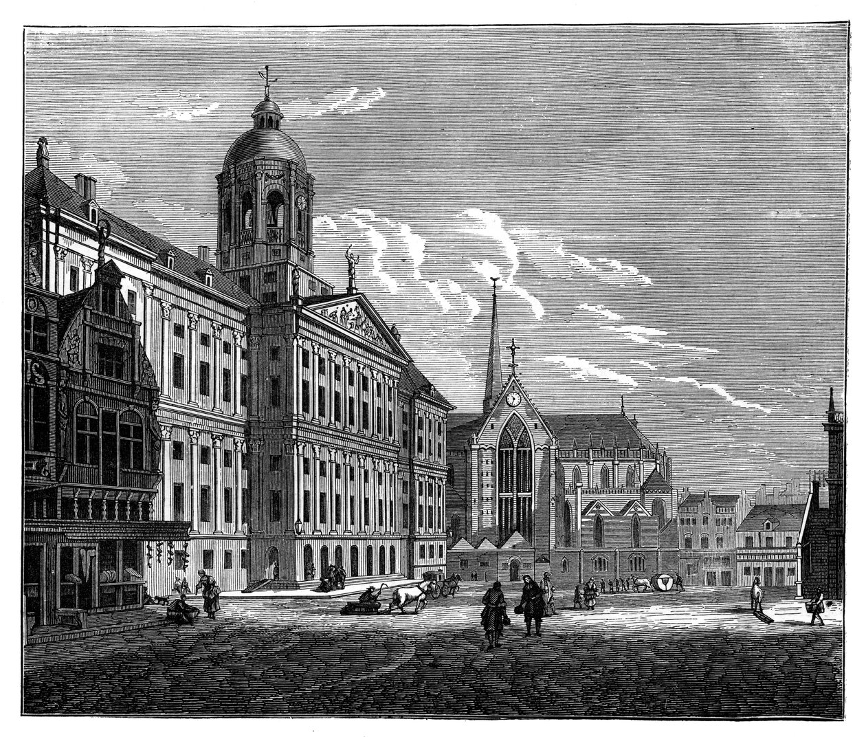 Královský palác, Amsterdam, c1890 od Unbekannt