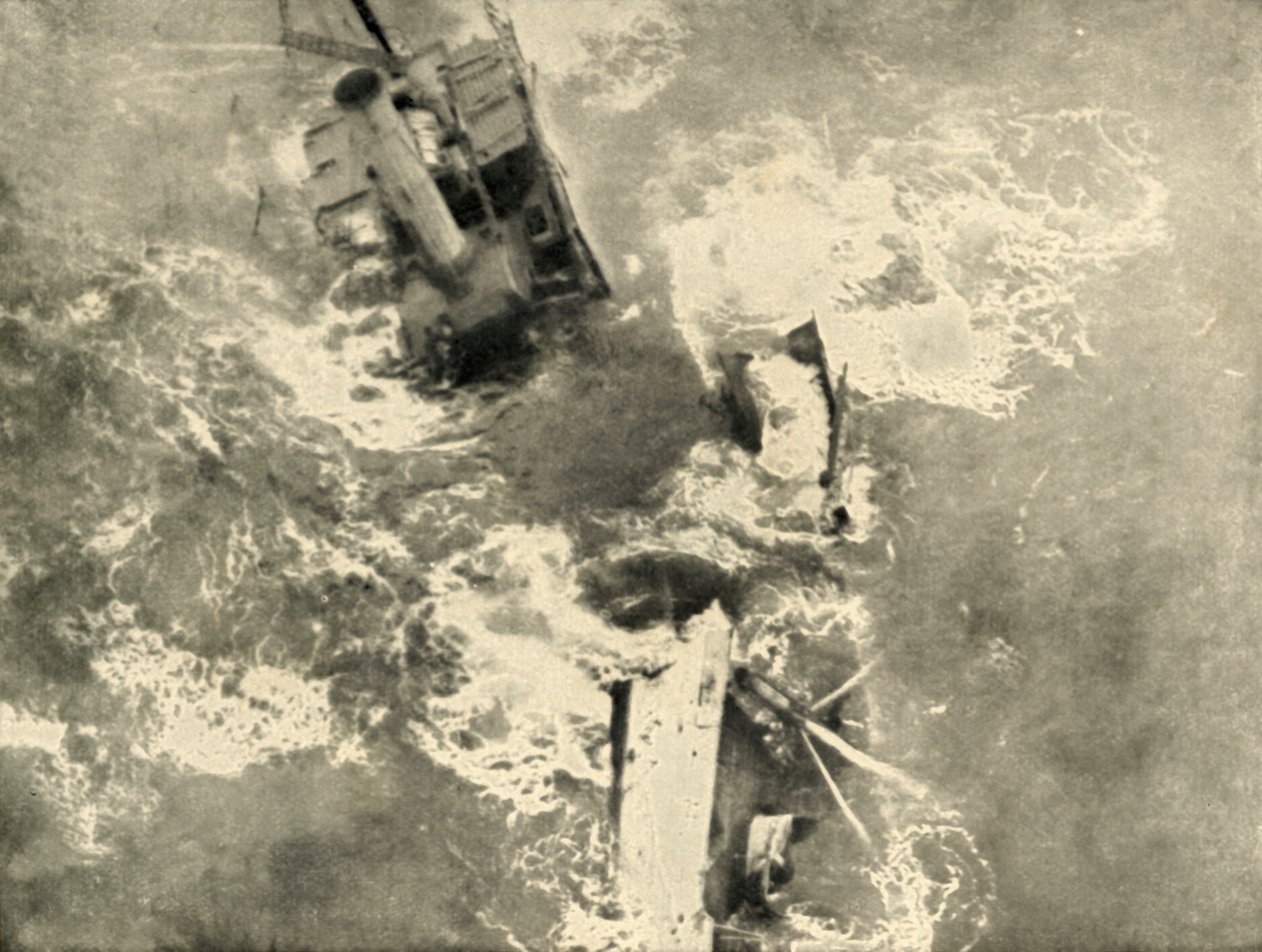 The Pirates Work: Steamer Breaking Up, 1919. od Unbekannt