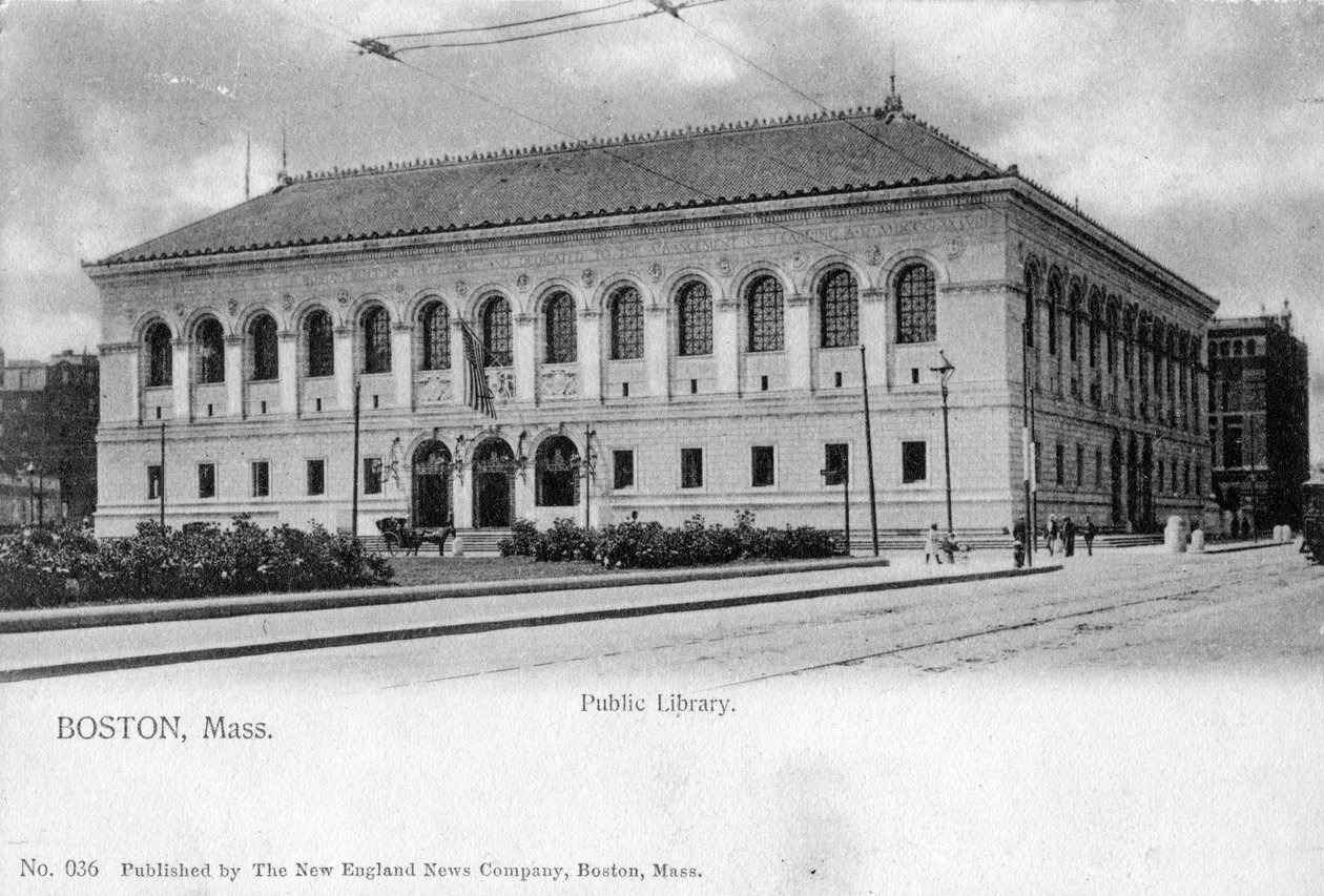 Veřejná knihovna, Boston, Massachusetts, 1905 od Unbekannt