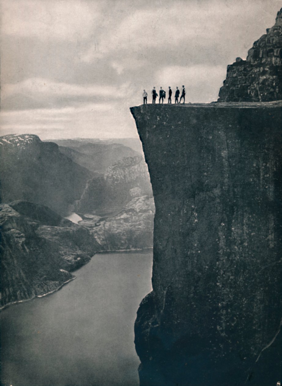 Kazatelna v Lysefjordu, 1914. od Unbekannt