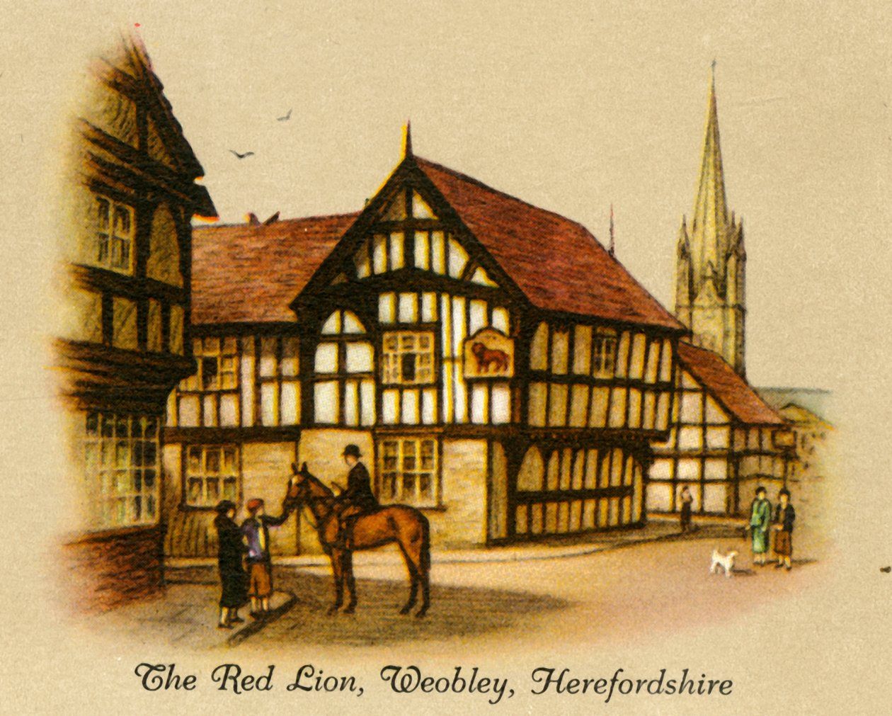 Červený lev, Weobley, Herefordshire, 1936. od Unbekannt
