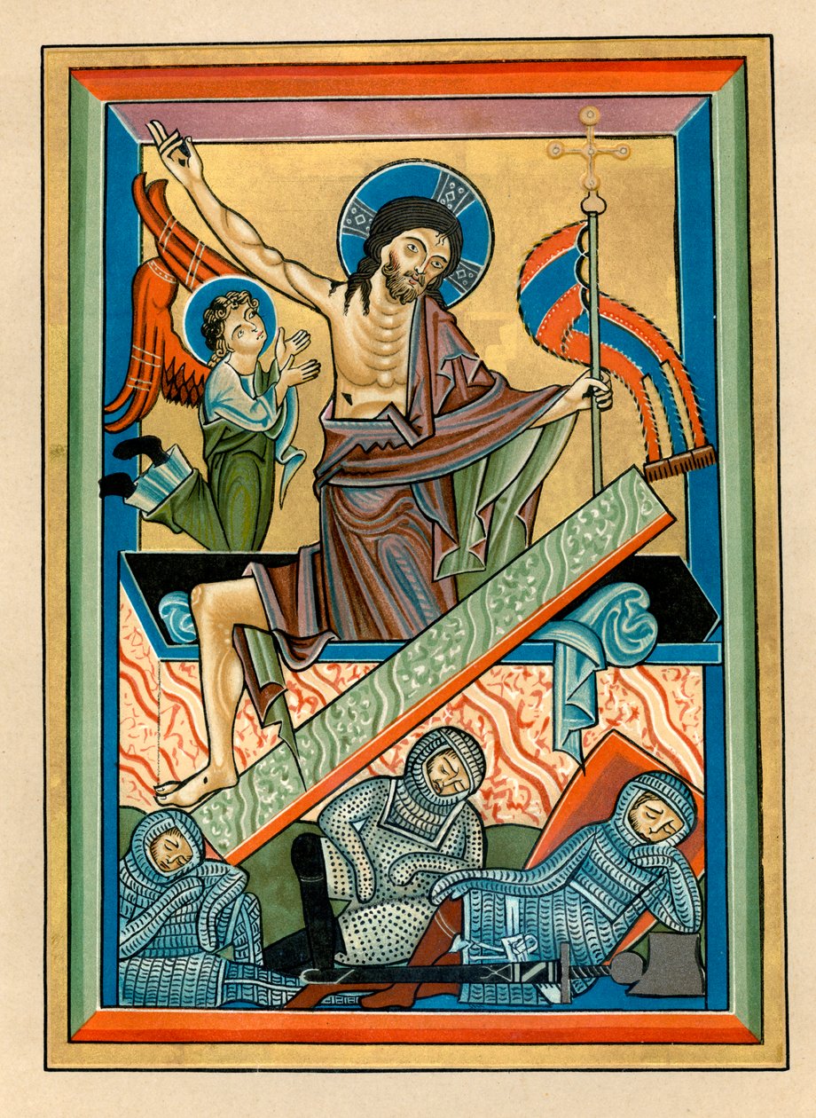 Vzkříšení, c1240 od Unbekannt