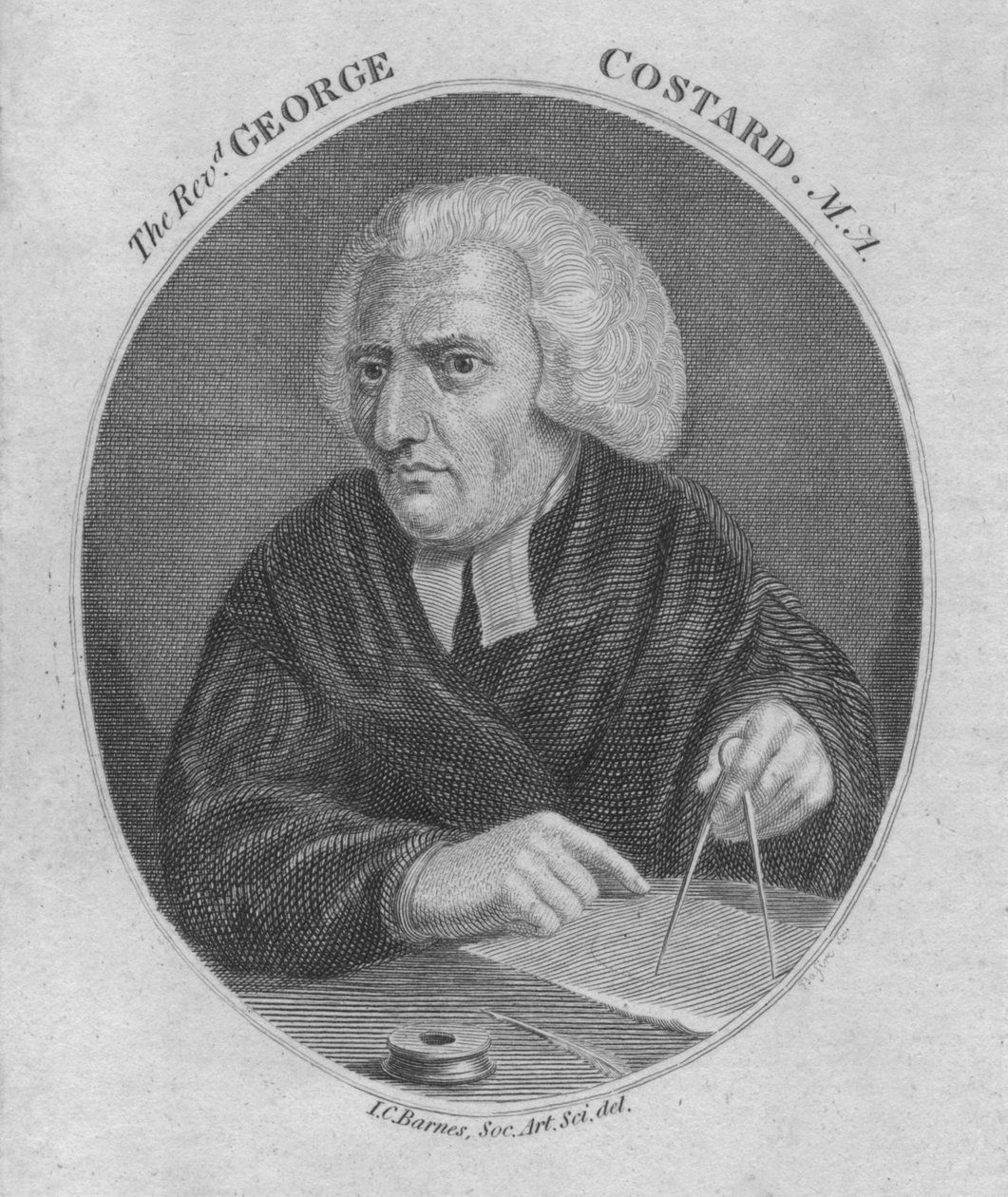 The Revd. George Costard. M.A., 1805. od Unbekannt
