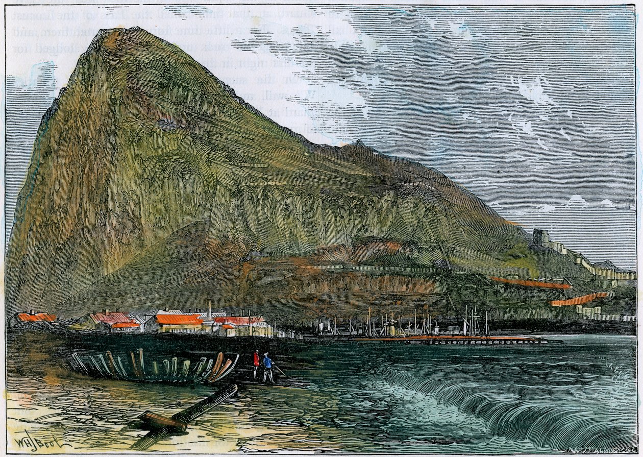 Gibraltarská skála, c1880 od Unbekannt