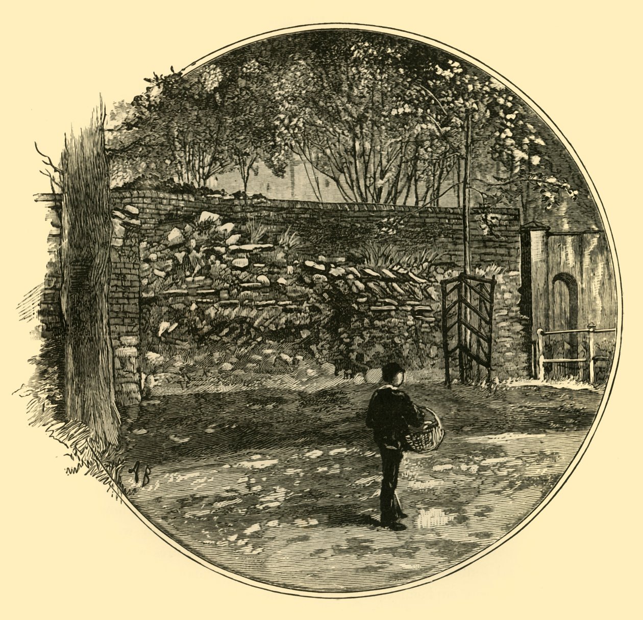Římská zeď v Dorchesteru, 1898. od Unbekannt
