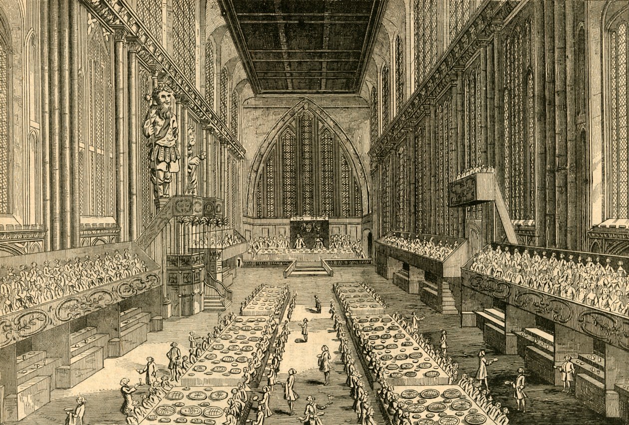 Královská hostina v Guildhall, 1761, 1897. od Unbekannt