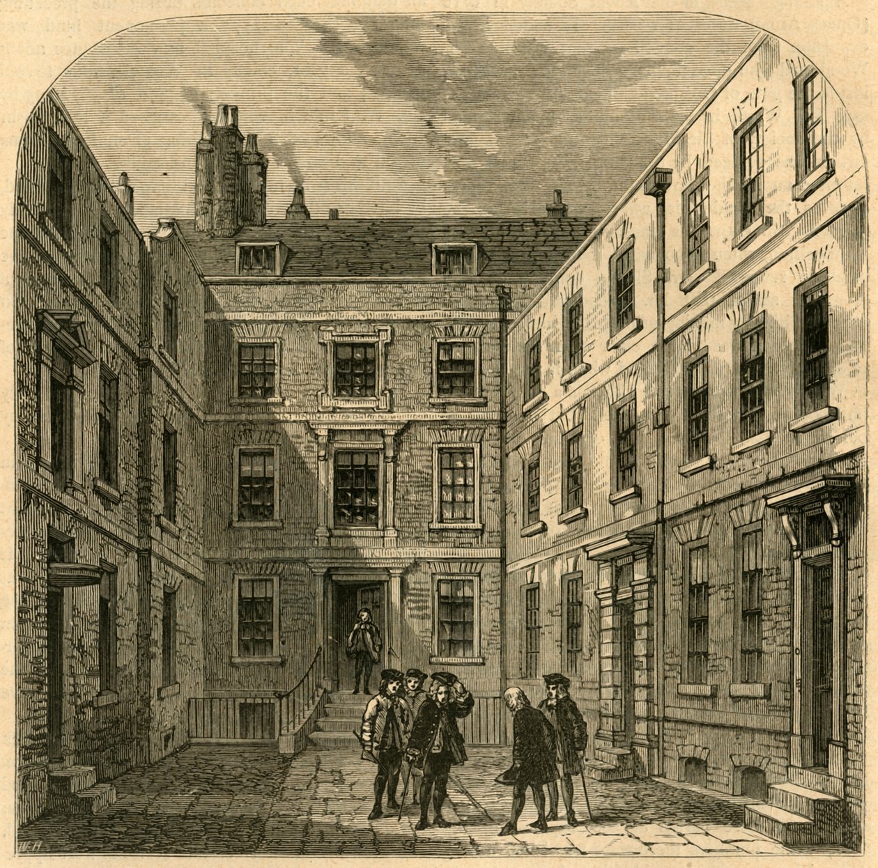 The Royal Societys House v Crane Court, 1897. od Unbekannt