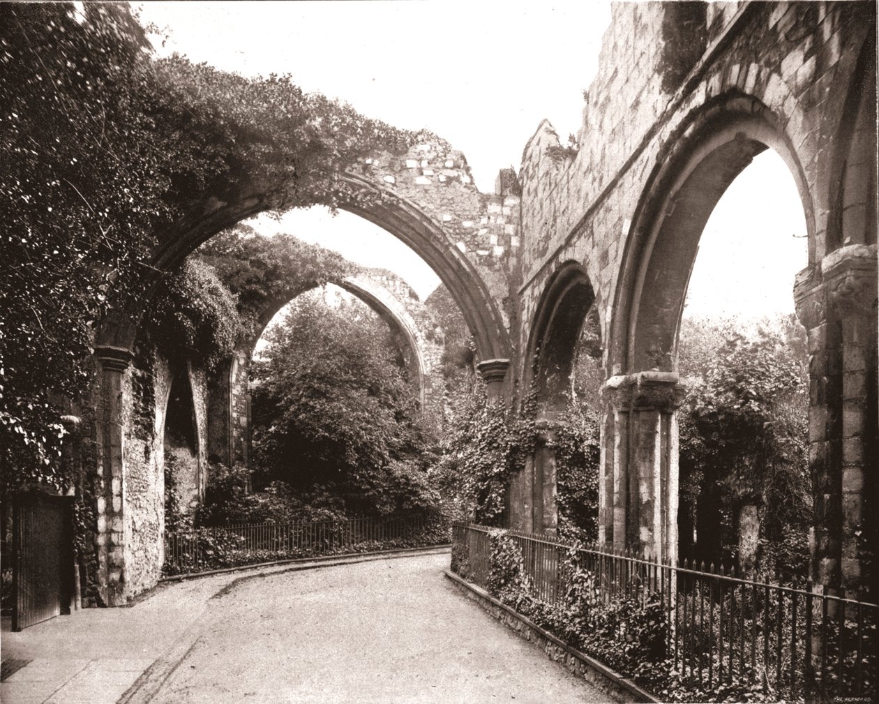 Ruiny v Canterbury, Kent, 1894. od Unbekannt