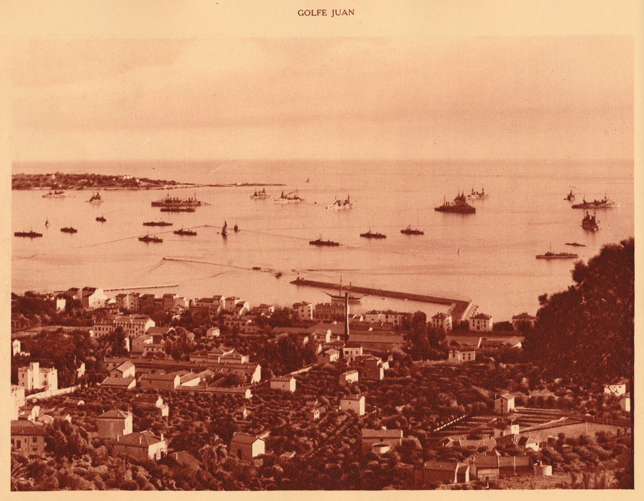 Squadron v Roadstead, Golfe-Juan, 1930. od Unbekannt