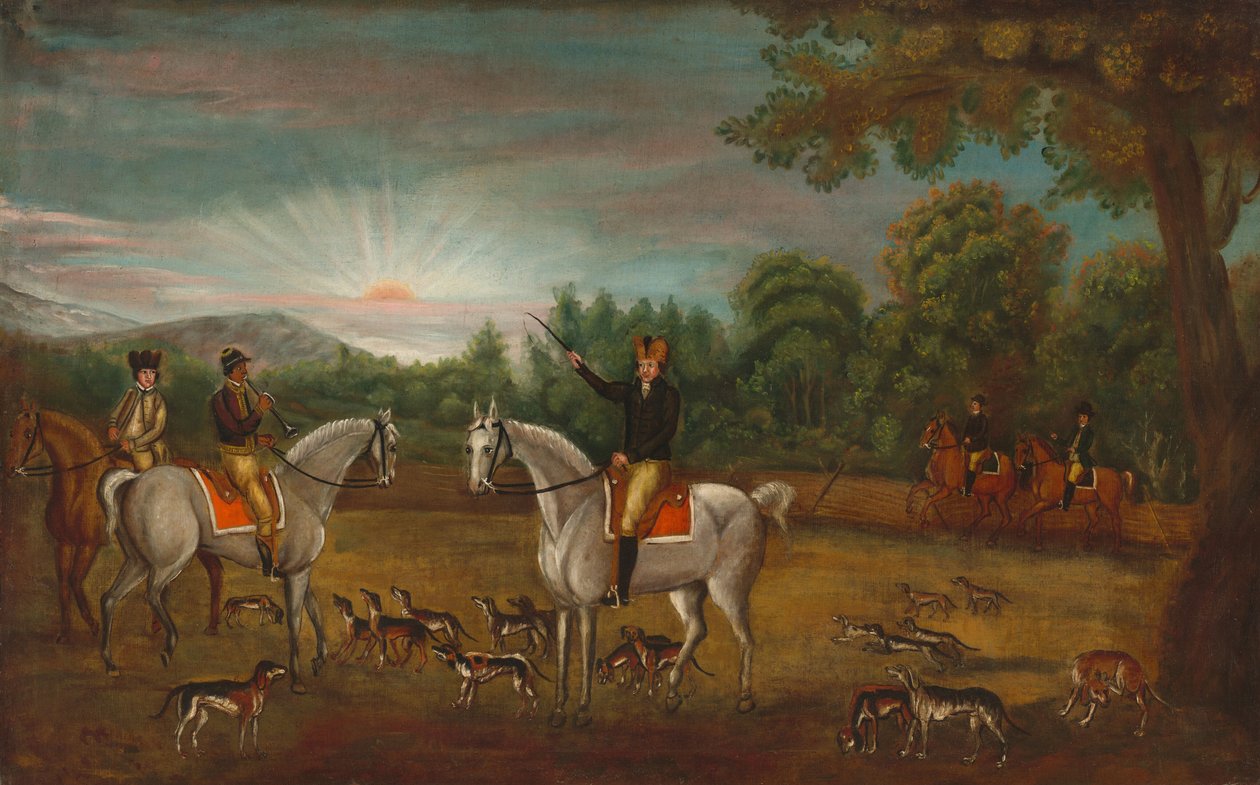 Začátek lovu, c. 1800. od Unbekannt