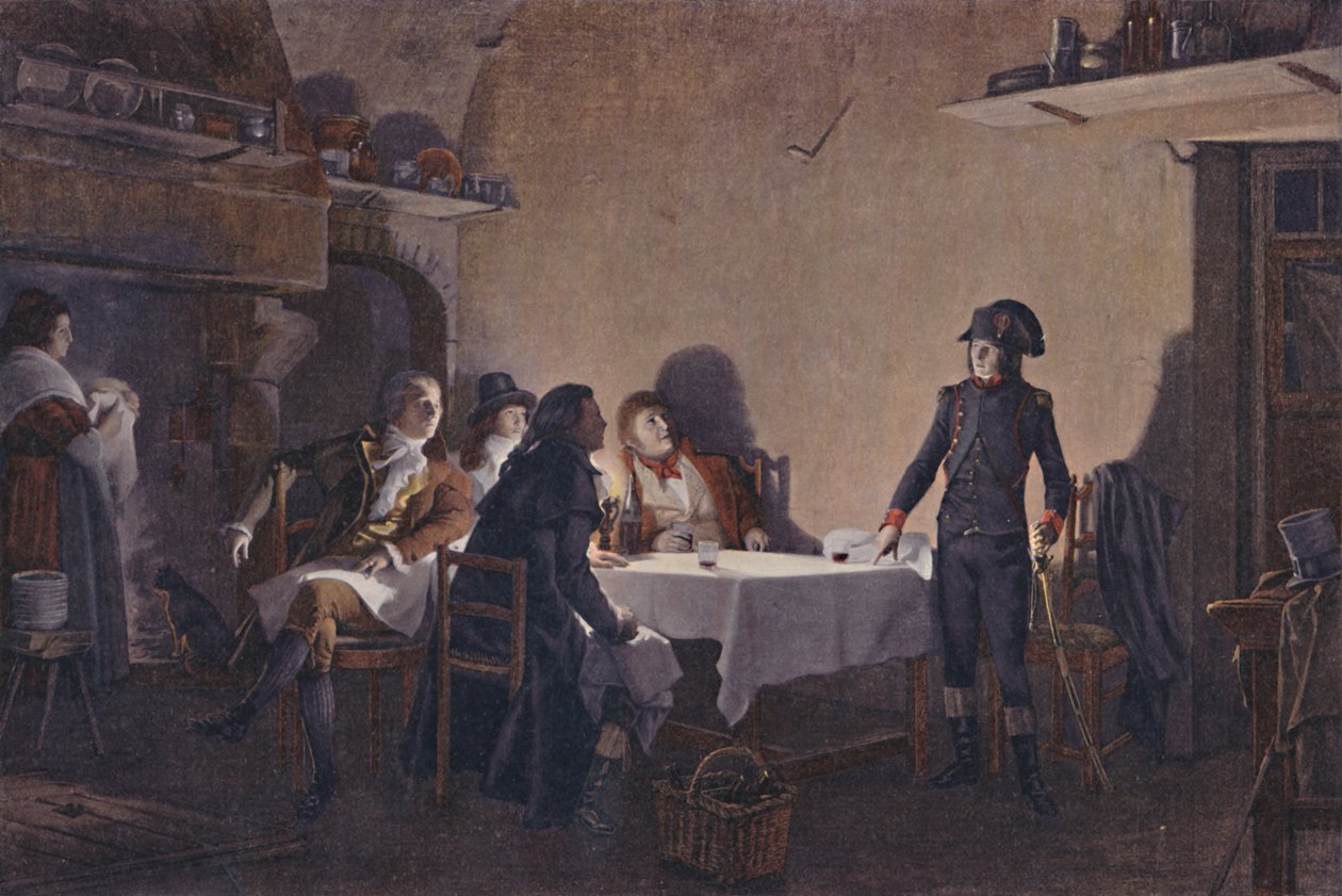 Večeře v Beaucaire, 1793, 1896 od Unbekannt