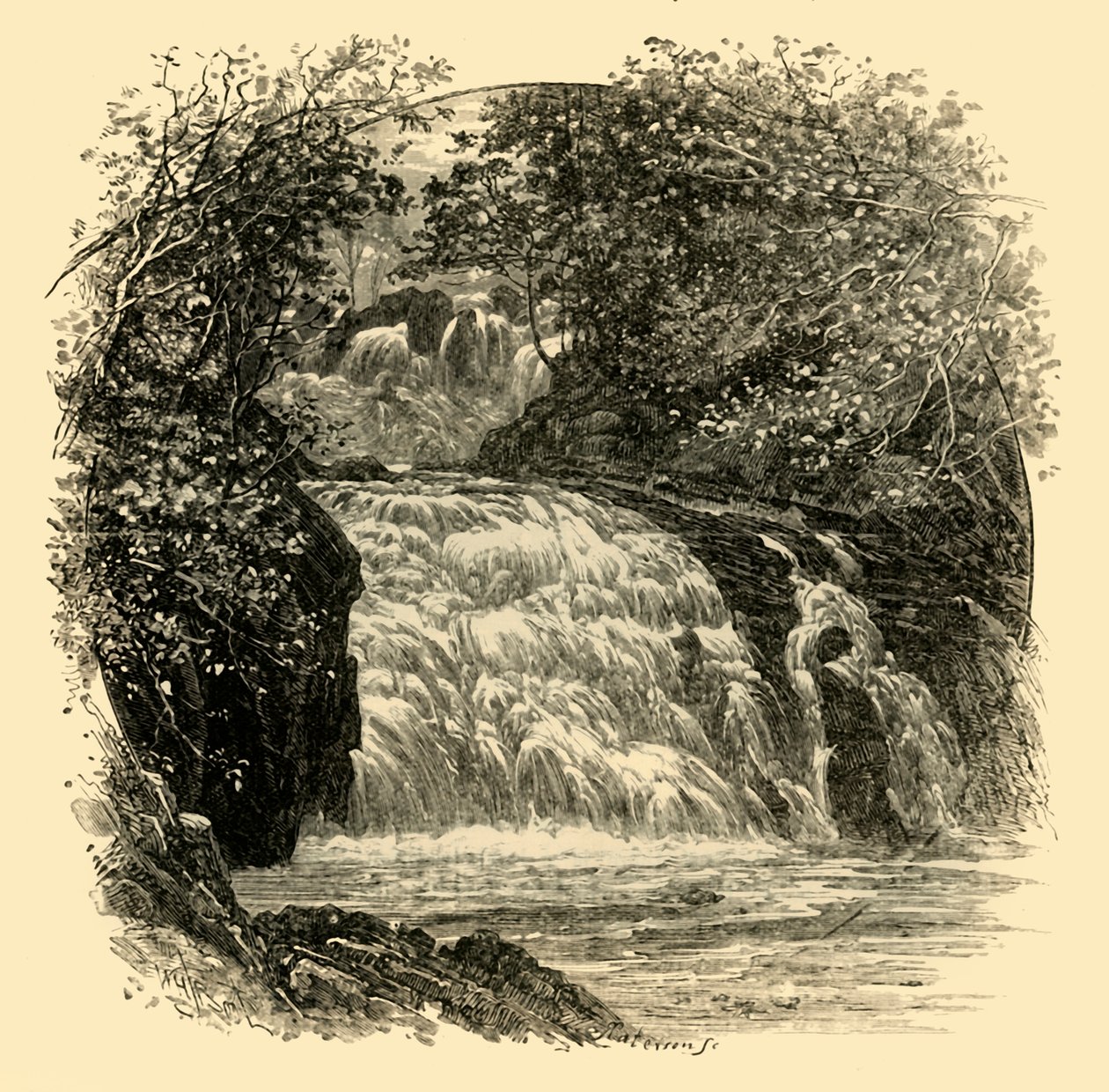 The Swallow Falls, 1898. od Unbekannt
