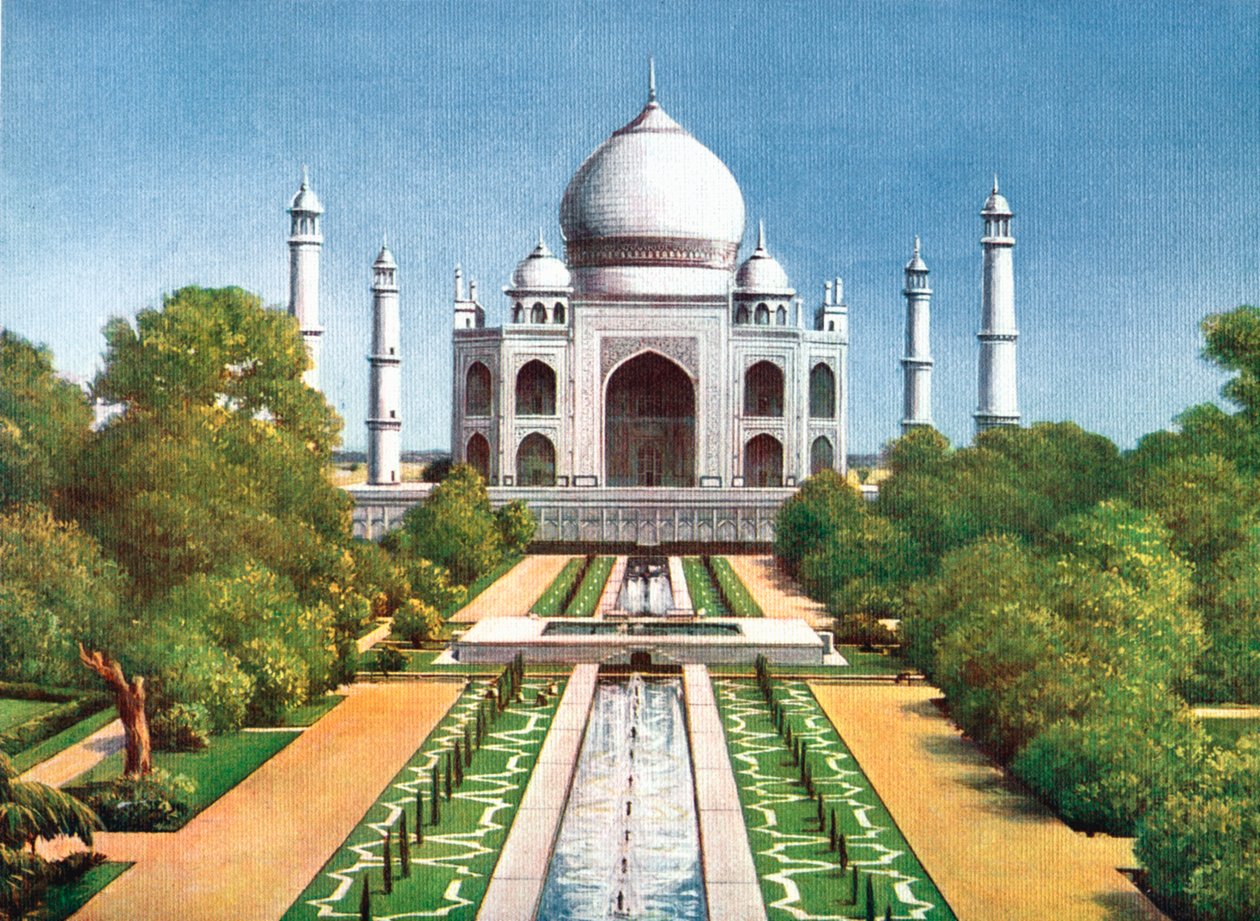 Taj Mahal, Agra, Indie, začátek 20. století od Unbekannt