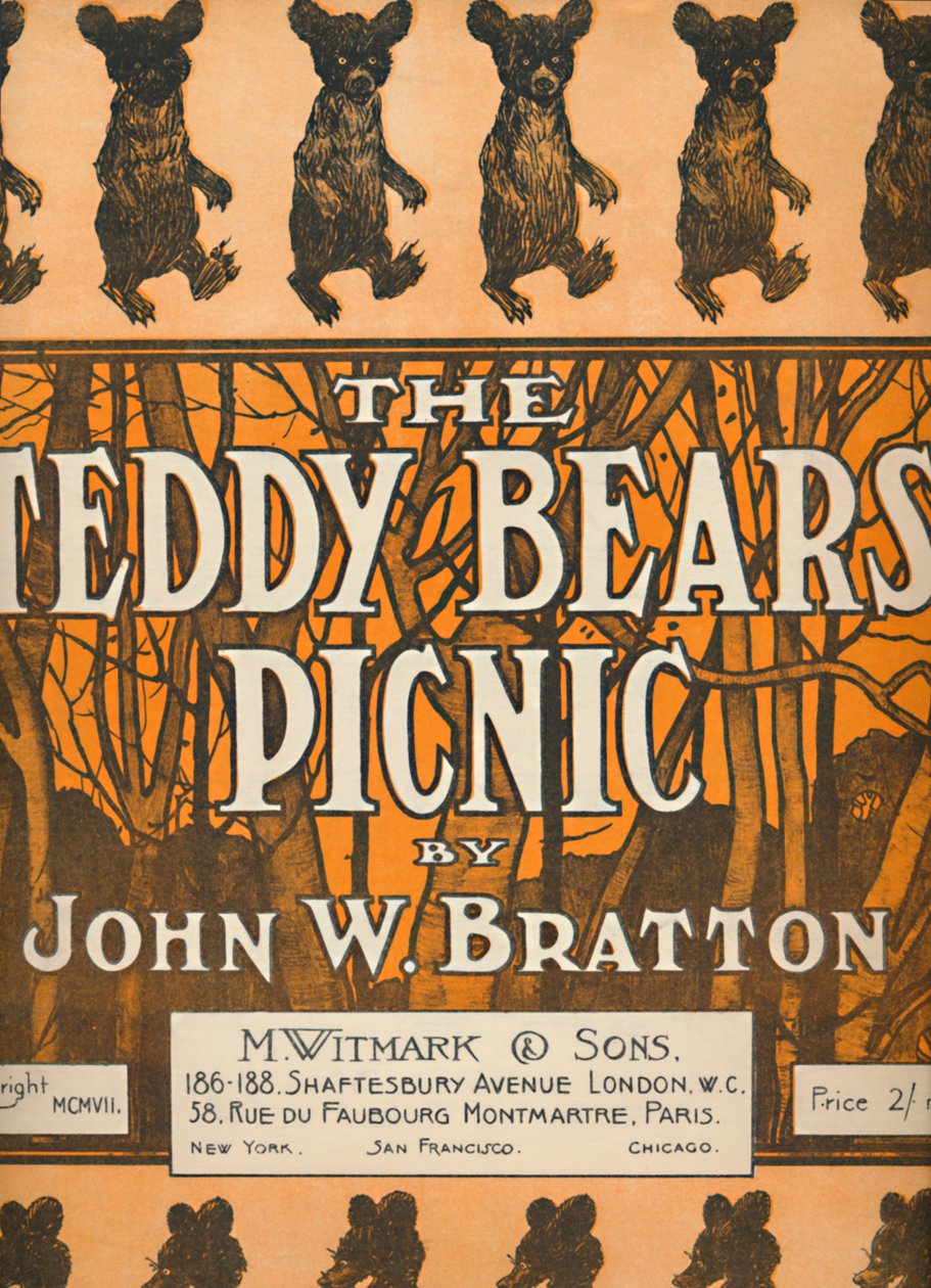 Piknik Teddy Bears, 1907. od Unbekannt