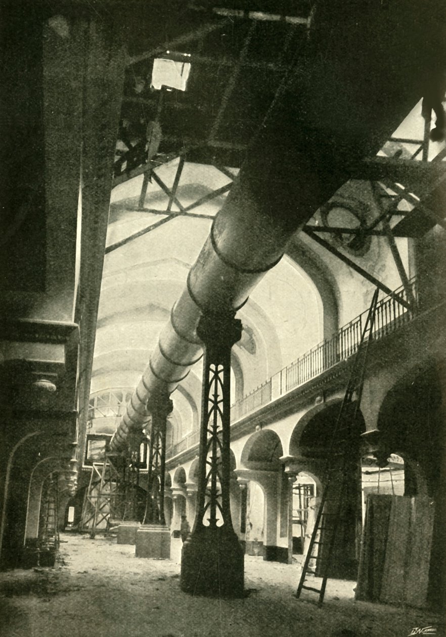 Dokončení dalekohledu, 1900. od Unbekannt