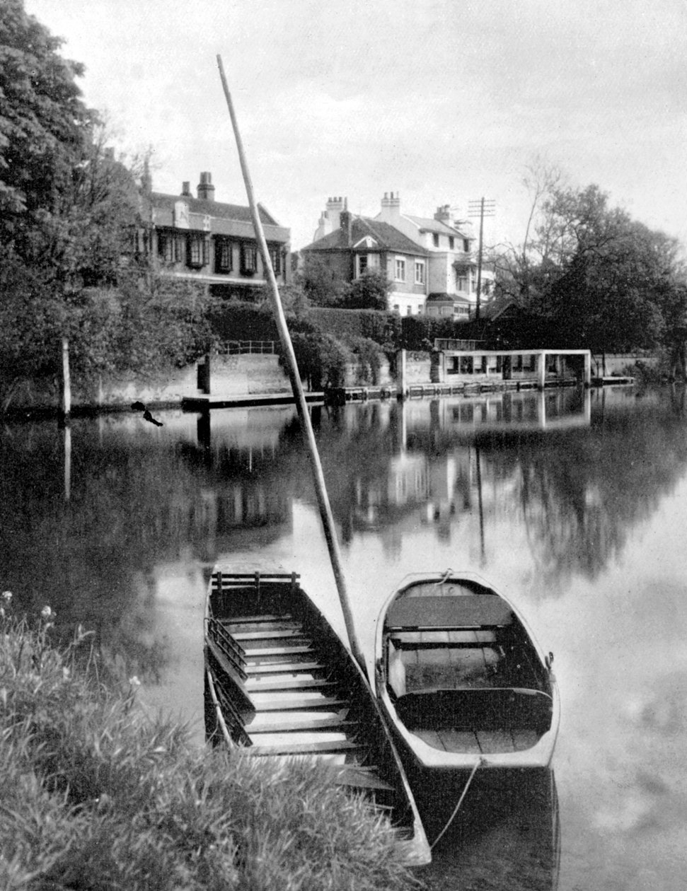 Temže poblíž Weybridge, Surrey, Anglie, 1924-1926 od Unbekannt