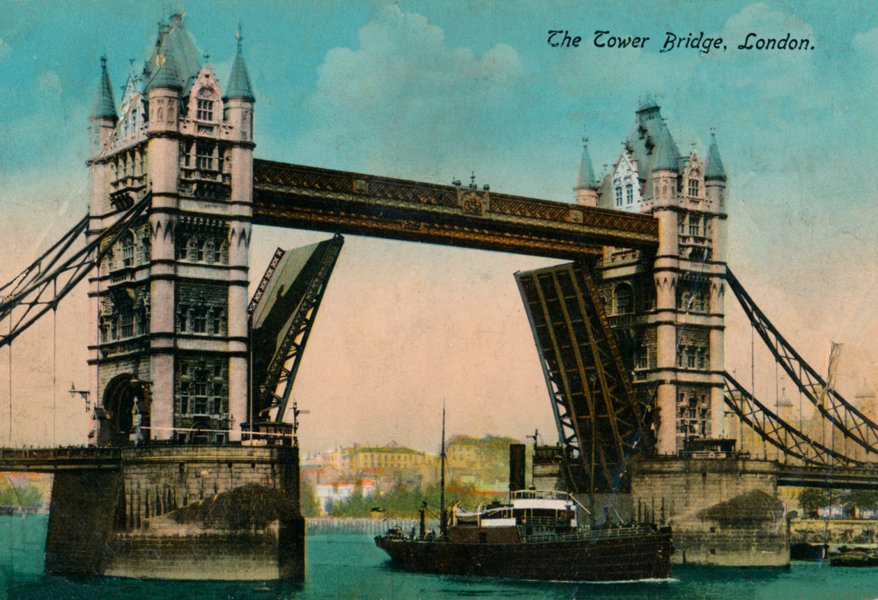 Tower Bridge, 1915, c1900-1930 od Unbekannt