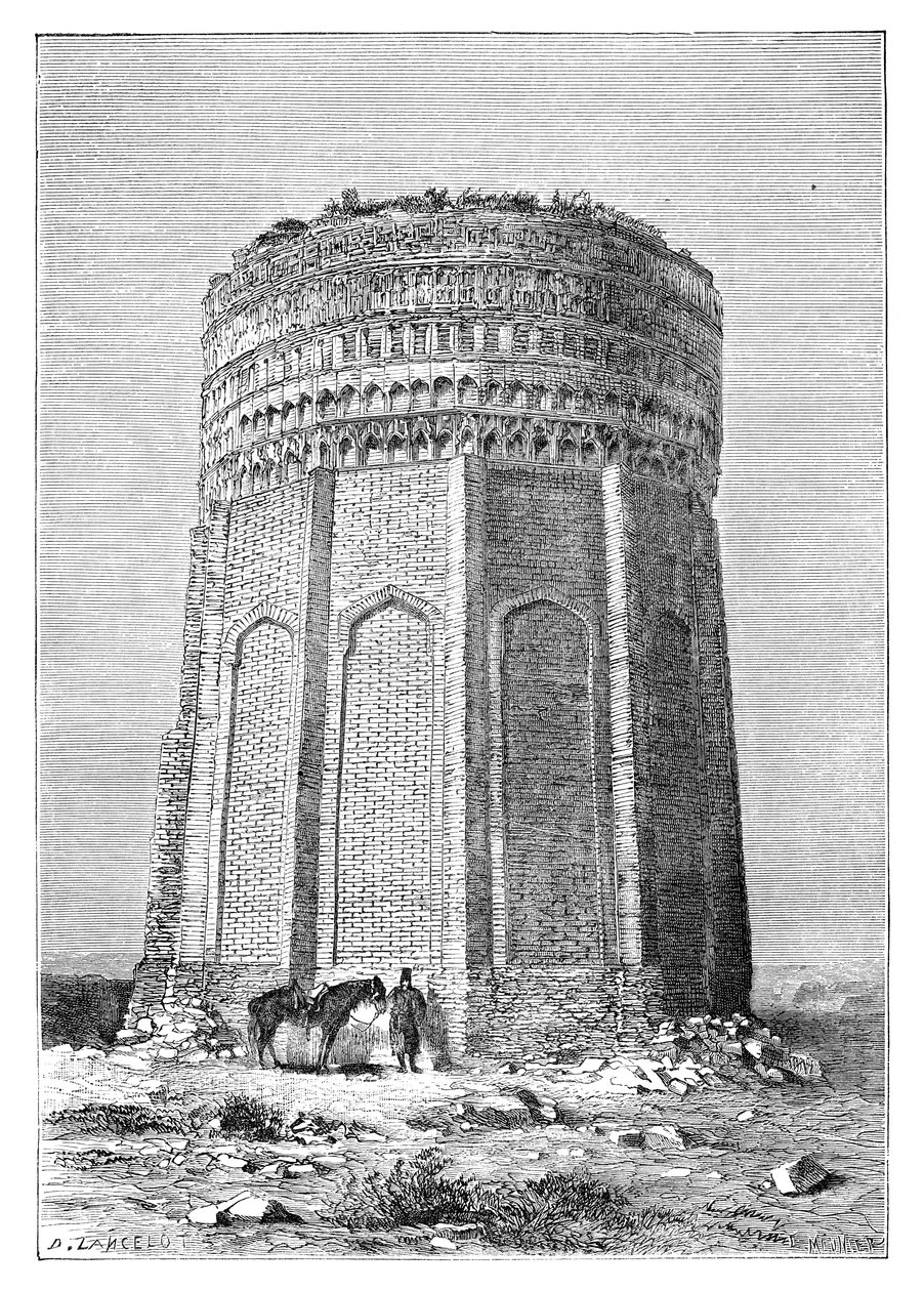 Věž Meimandan, Persie, Írán, 1895 od Unbekannt