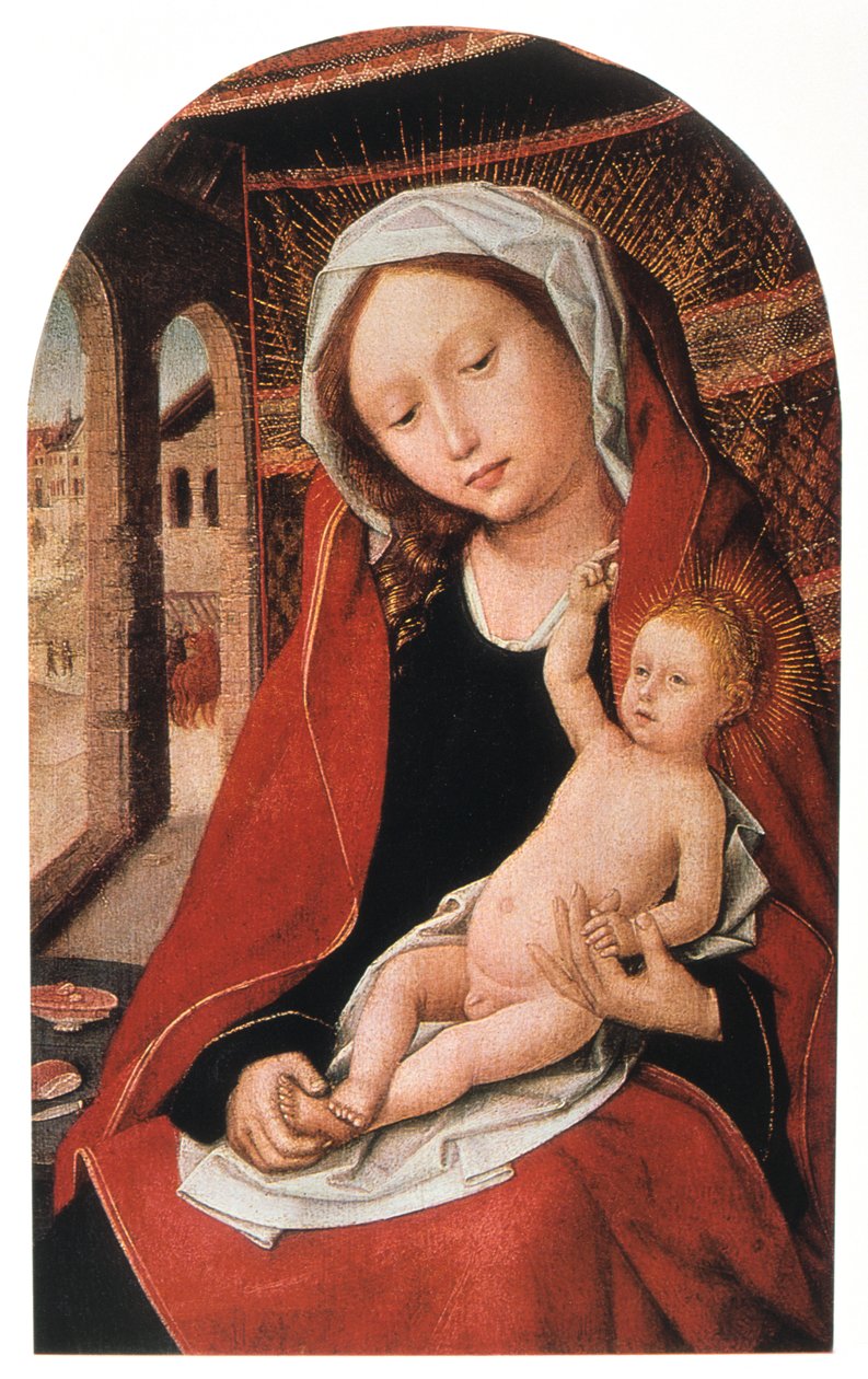 Panna a dítě, 15. století od Unbekannt