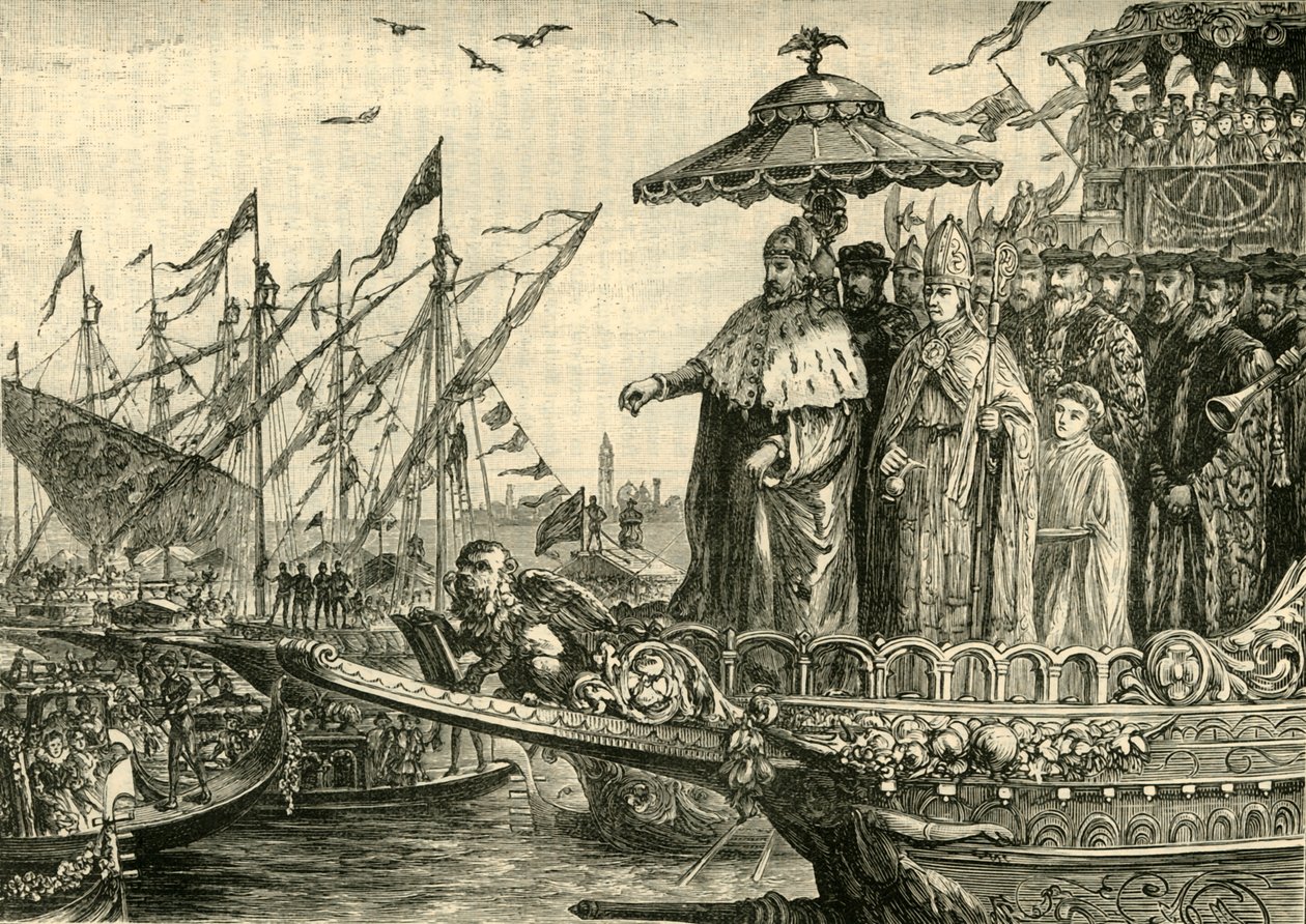 Svatba na Jadranu, c991-1009, 1890. od Unbekannt