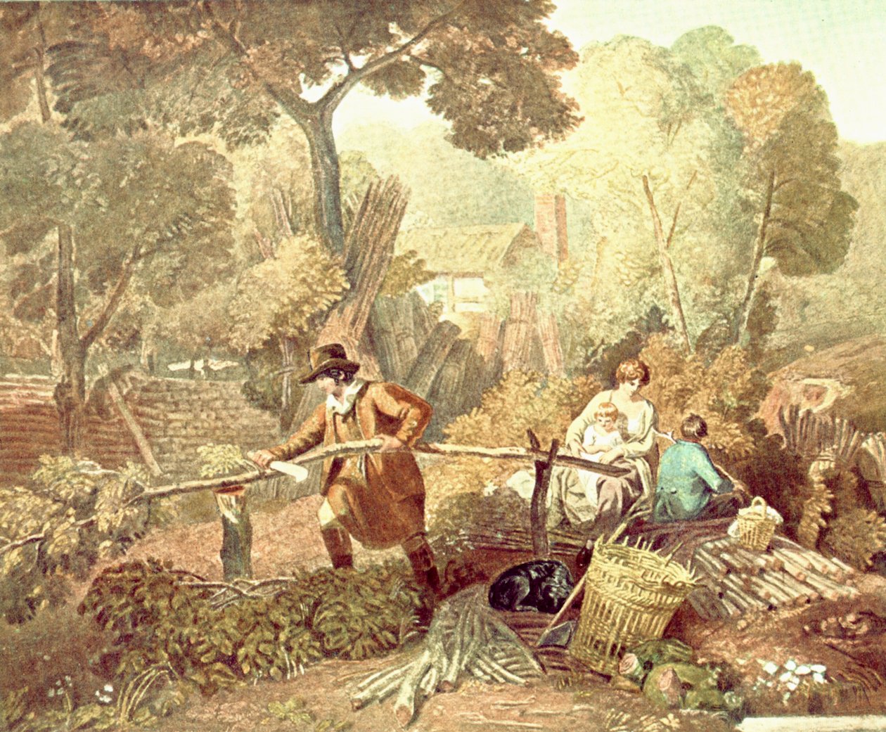 Dřevorubec, 1812, 1900. od Unbekannt