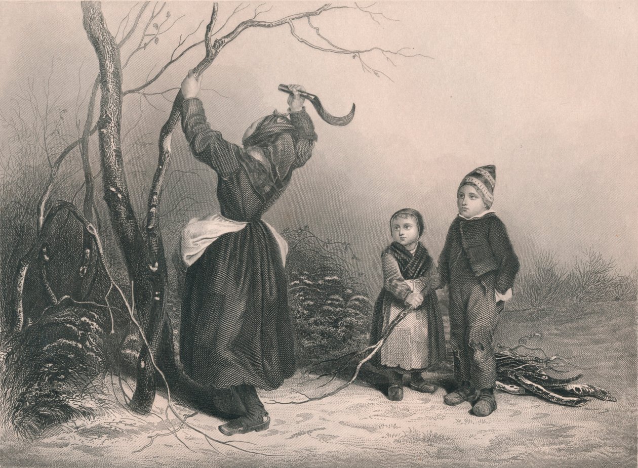 The Woodcutters, c1850 od Unbekannt