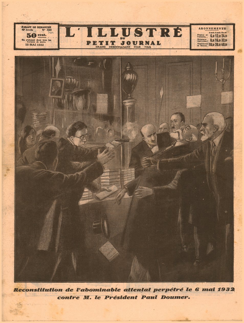 Atentát na prezidenta Paula Doumera, 1932. od Unbekannt