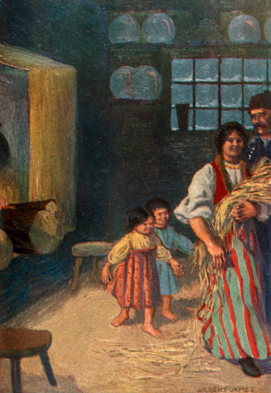 „Děti ji vesele následují“, 1917. od Unbekannt