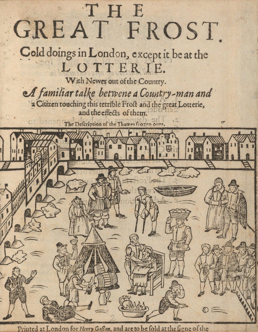 Velký mráz v Londýně, 1608 od Unbekannt