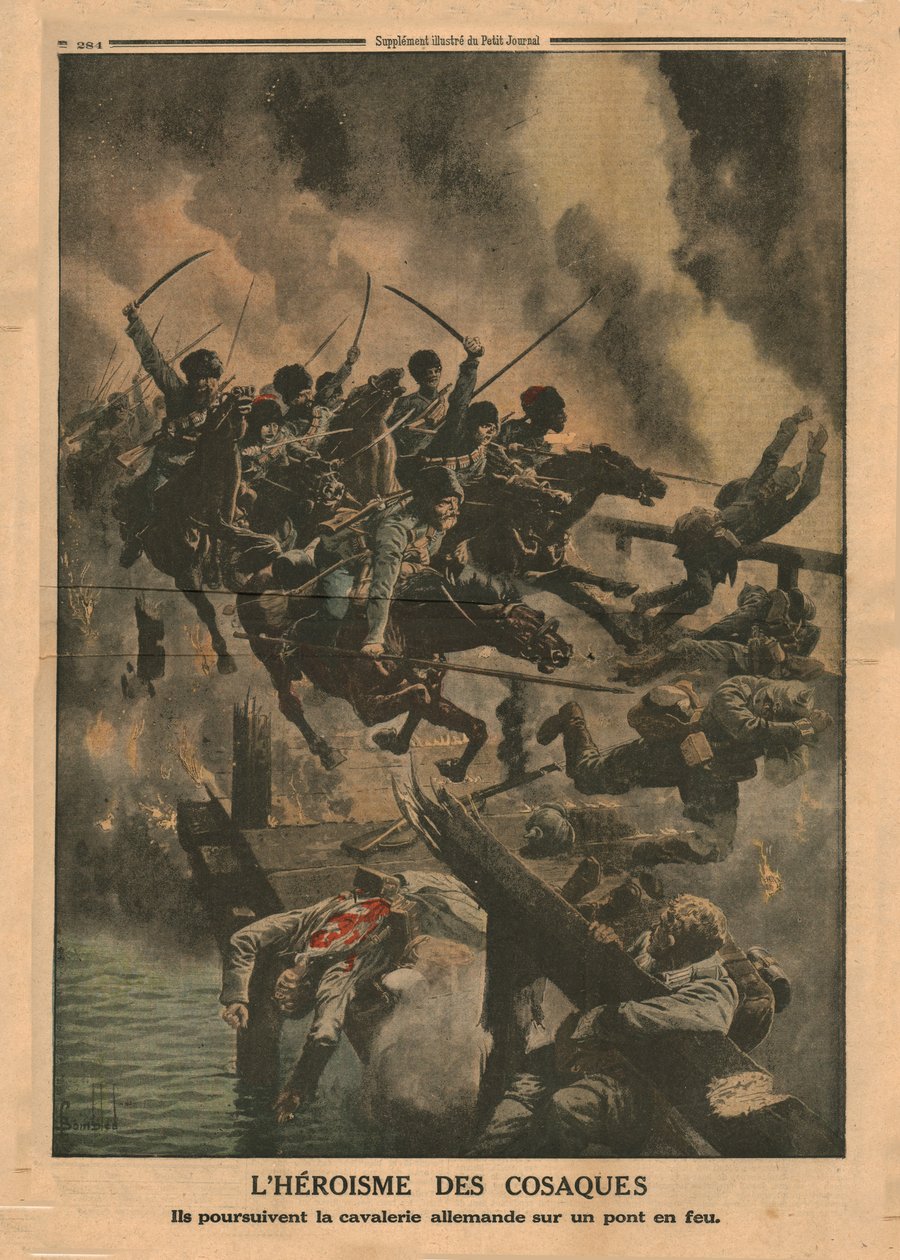 Hrdinství kozáků, 1915. od Unbekannt