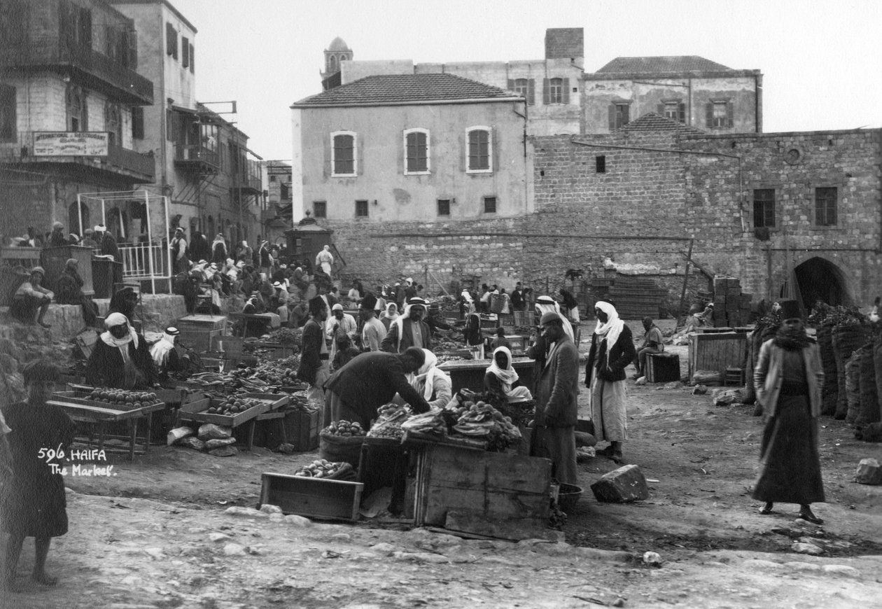 Trh, Haifa, Palestina, 20. až 30. léta 20. století od Unbekannt