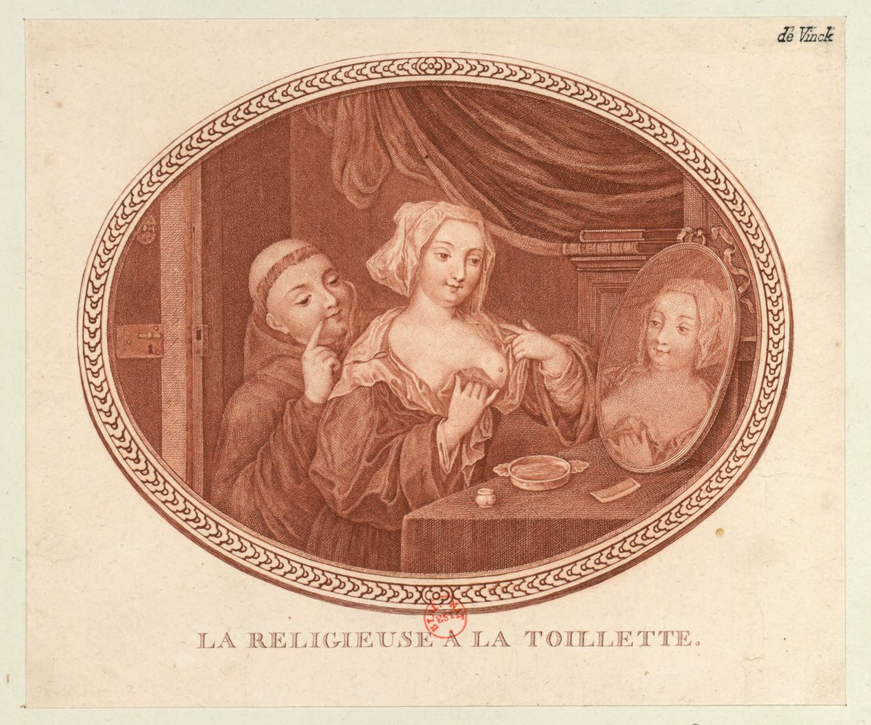 Jeptiška na záchodě, 1770-1780. od Unbekannt