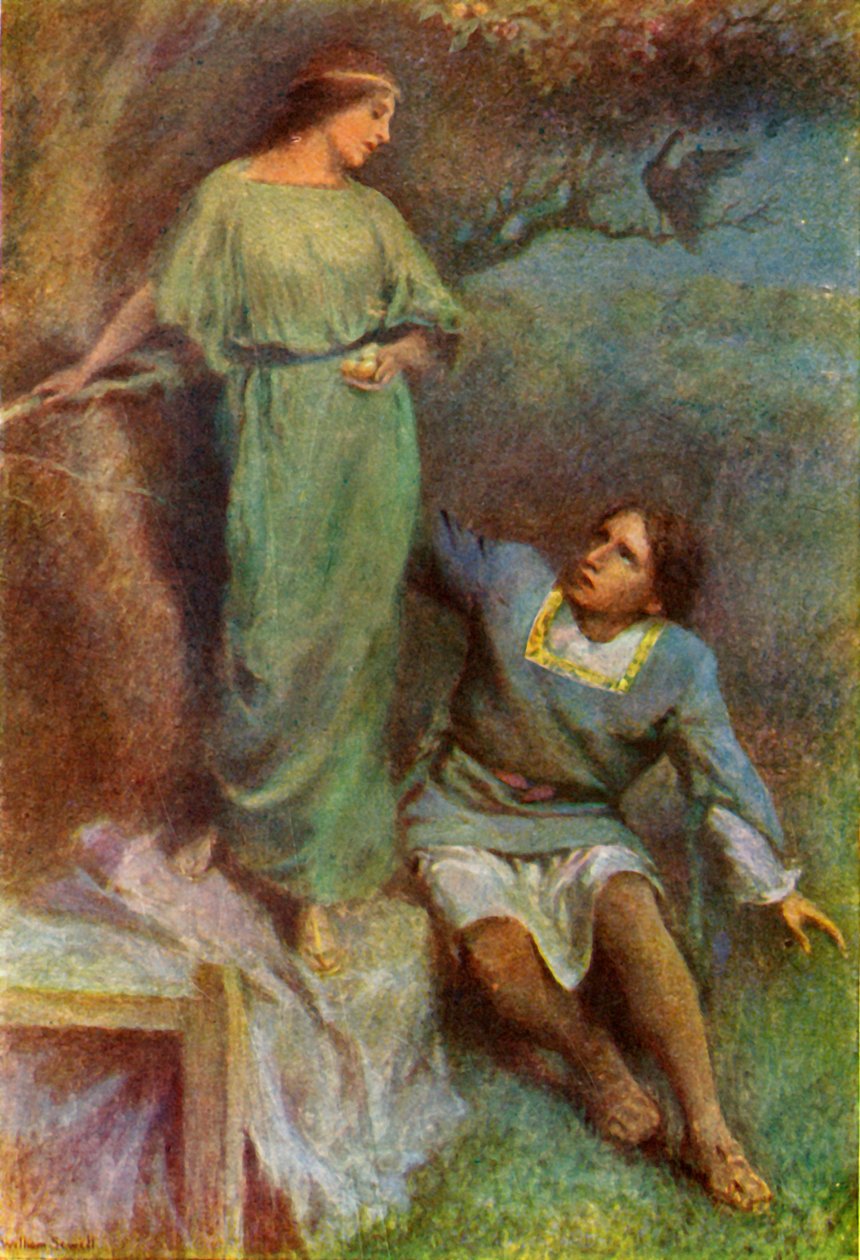 „Slepice hrachová se okamžitě proměnila v dívku“, 1917. od Unbekannt