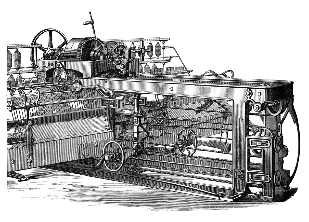Točící se mula, c1880 od Unbekannt
