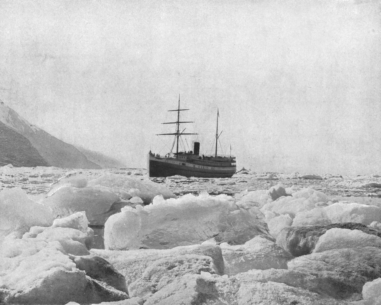 Parník Queen, Glacier Bay, Aljaška, USA, c1900. od Unbekannt