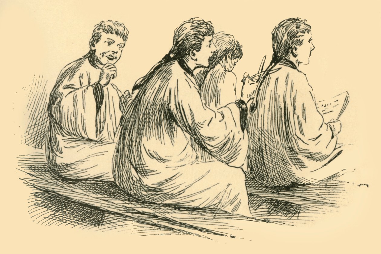 Vzrušující pigtail, 1907. od Unbekannt