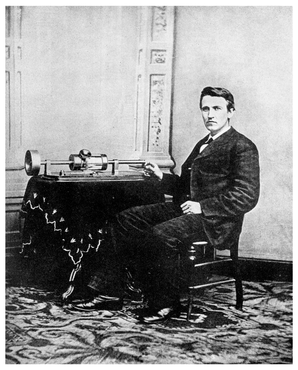 Thomas Edison, americký vynálezce, c1878 1956 od Unbekannt