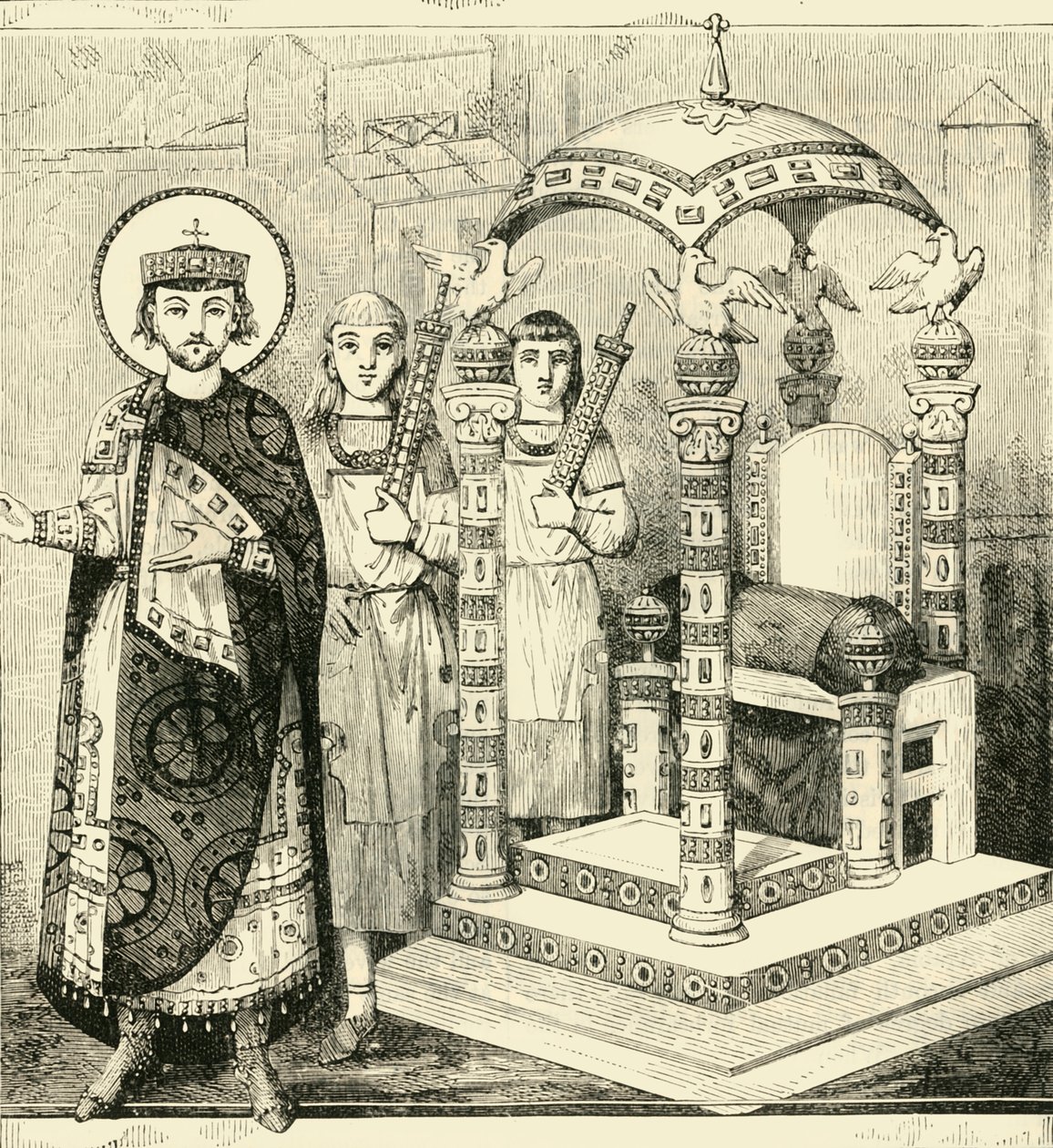 Trůn byzantských císařů, 1890. od Unbekannt