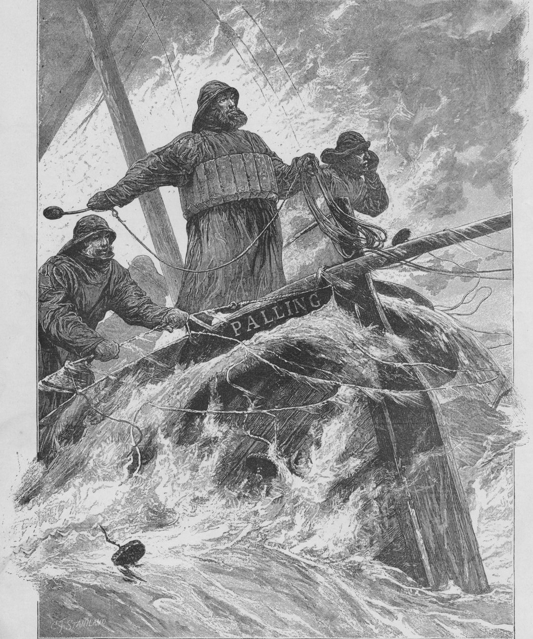 Throwing the Life-Line, 1890. od Unbekannt
